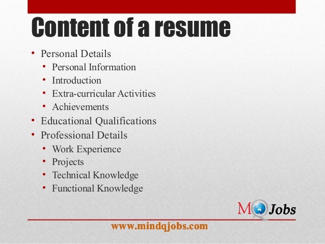 resume with achievements