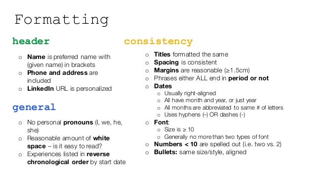 resume styling