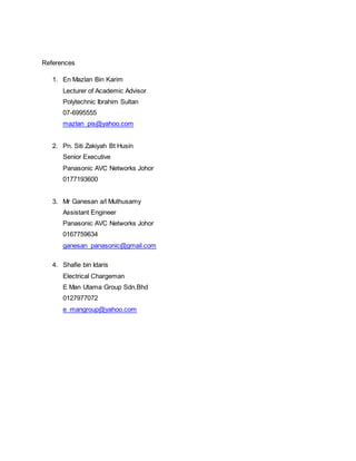 Contoh Resume | DOCX