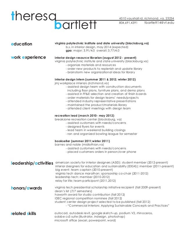 Resume Work Samples