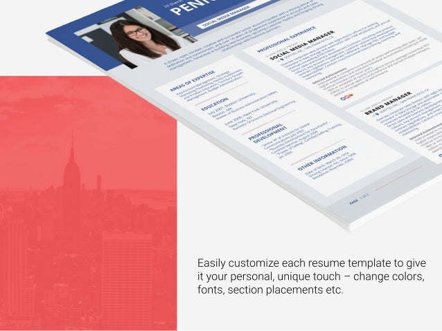 social facebook resume template creative cv