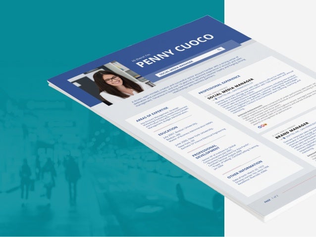 social facebook resume template creative cv