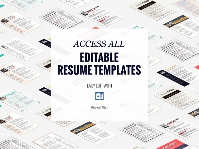 social facebook resume template creative cv