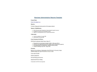 Resume templates