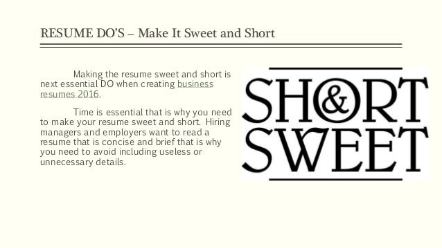 tips for creating a resumes