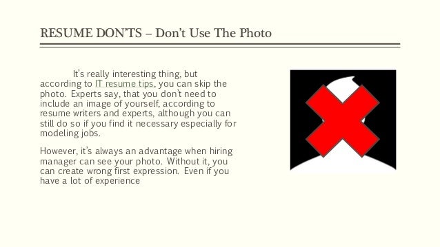 resume tips 2016 do s and don ts