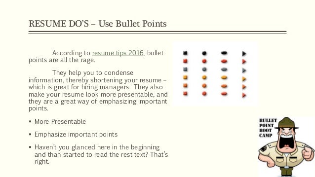 tips resumes