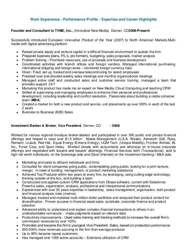performance profile resumes april onthemarch co