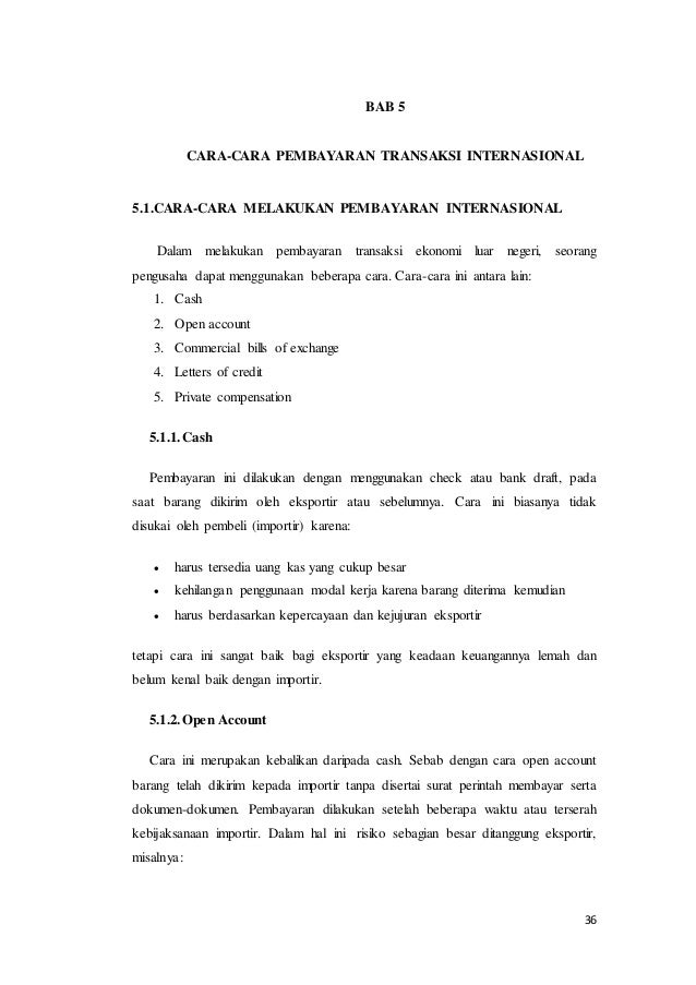 Cara Pembayaran Internasional Dengan Menggunakan Surat ...
