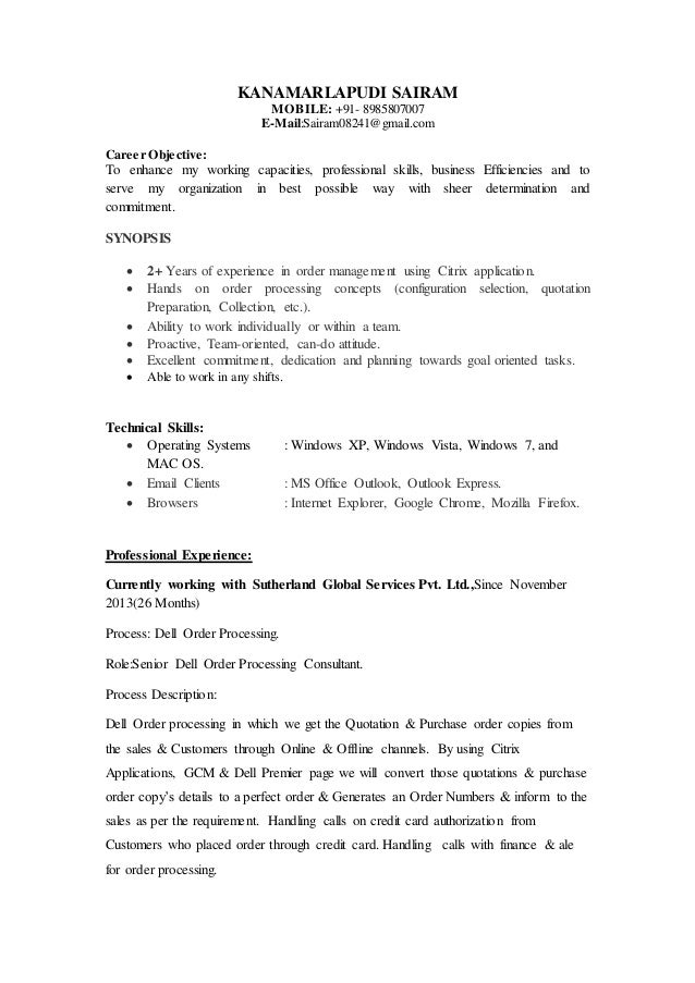 method resume exles order processing resume sales order processing method resume exles order processing resume sales order processing