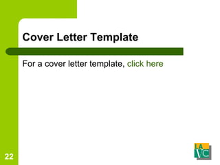 Resume and Cover Letters