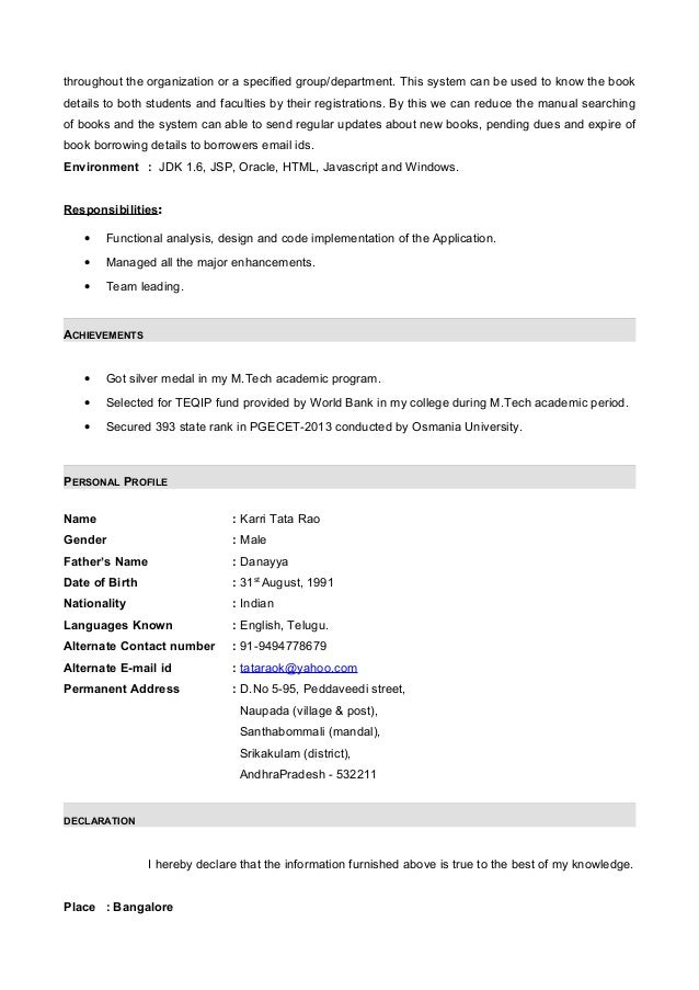 java swing resume