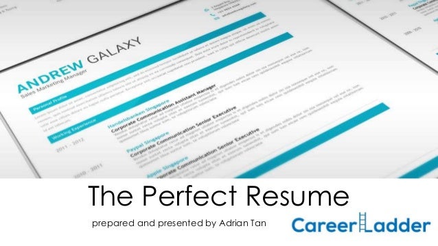 the perfect resume what does a perfect resume look like