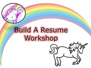 Build A Resume
Workshop
 