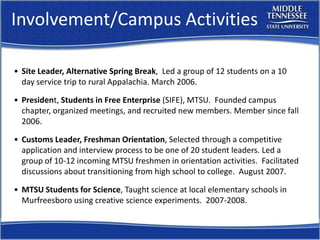 Resume Workshop Mtsu Career Countdown