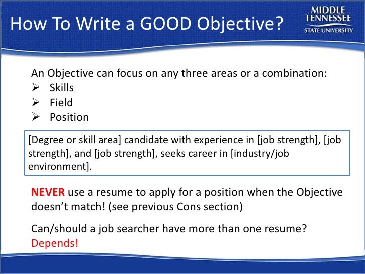 how to write career goals