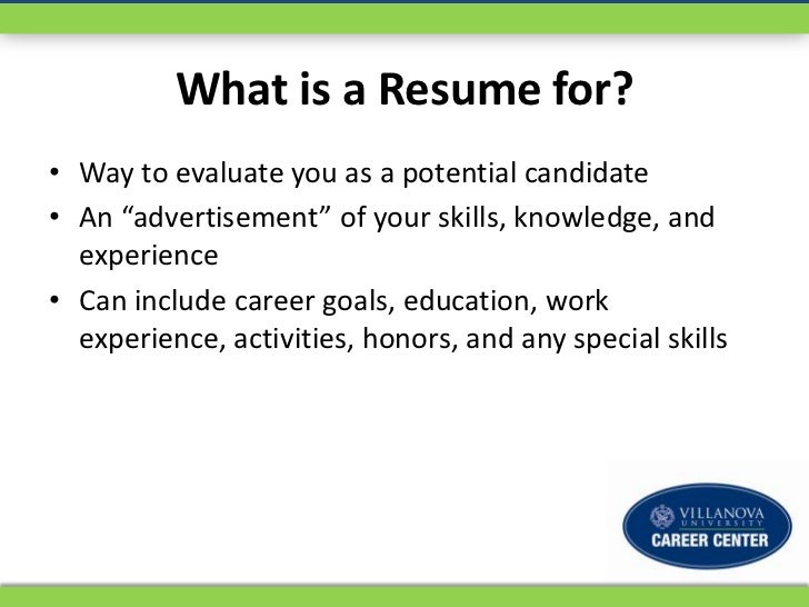 resume workshop presentation