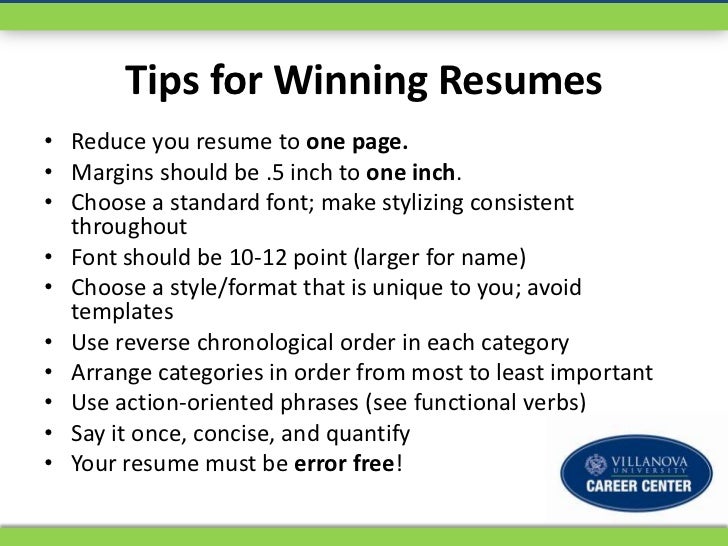 a winning resumes