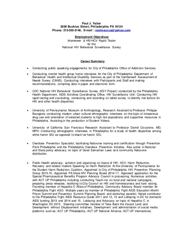 resume update for 4 2015