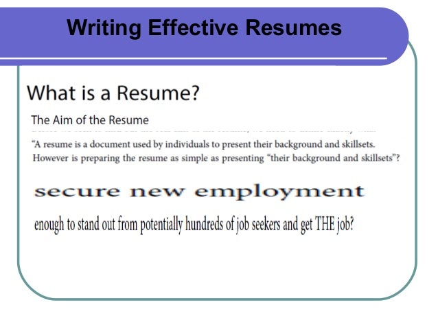 resume writing online