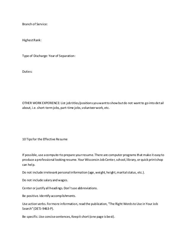 Quick resume writing service