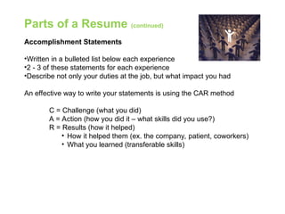 Resume Writing: Crafting a Winning First Impression | PPT