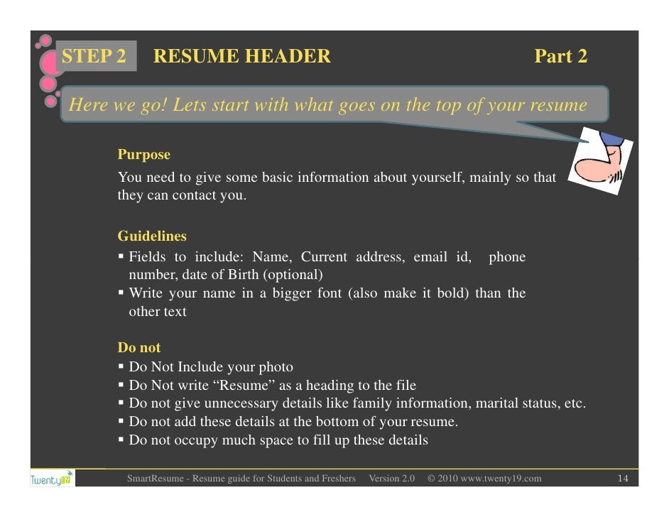 things to write about yourself in a resumes