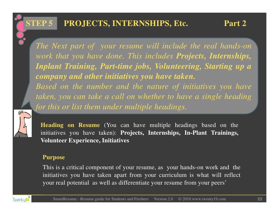 resume writing training