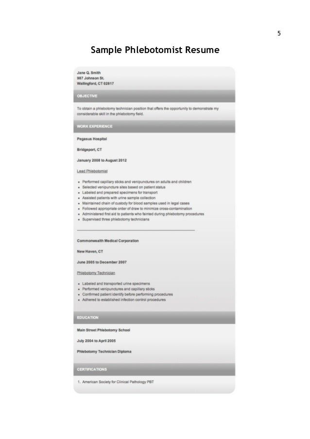 phlebotomy interview questions