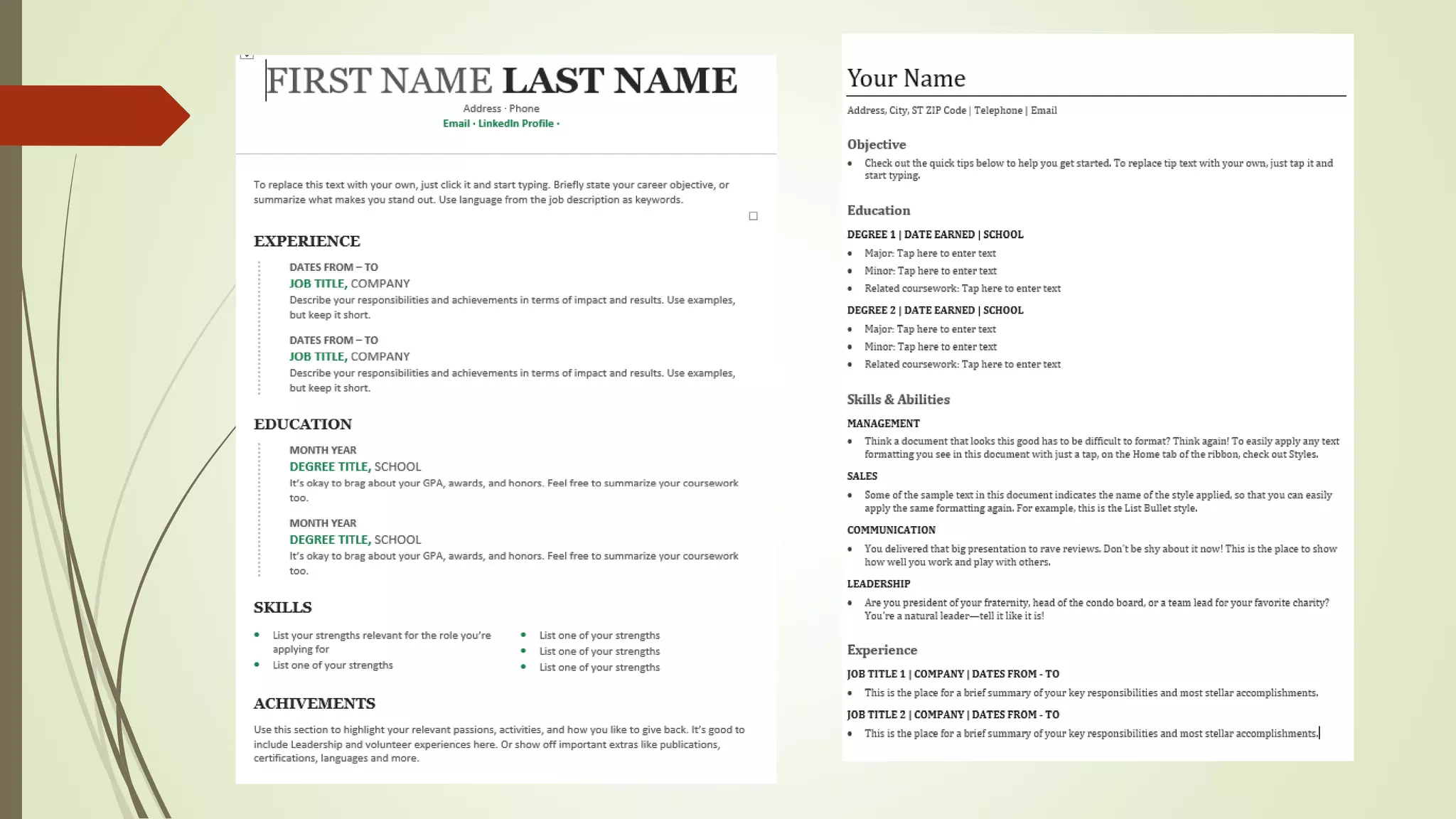 Resume writing and interview techniques (1)