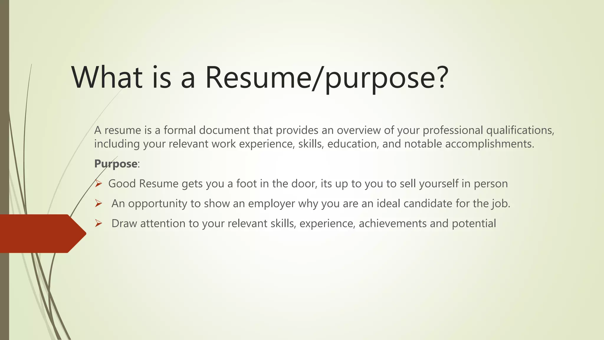 Resume writing and interview techniques (1)