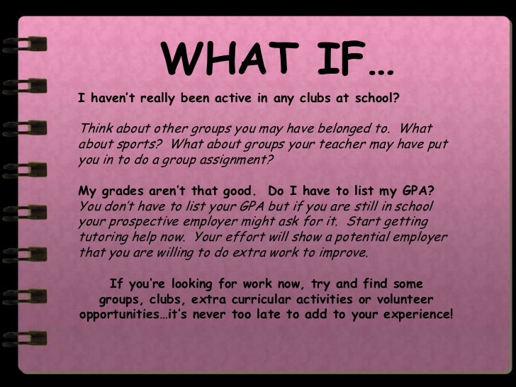 resume writing for teens how to do a work resume