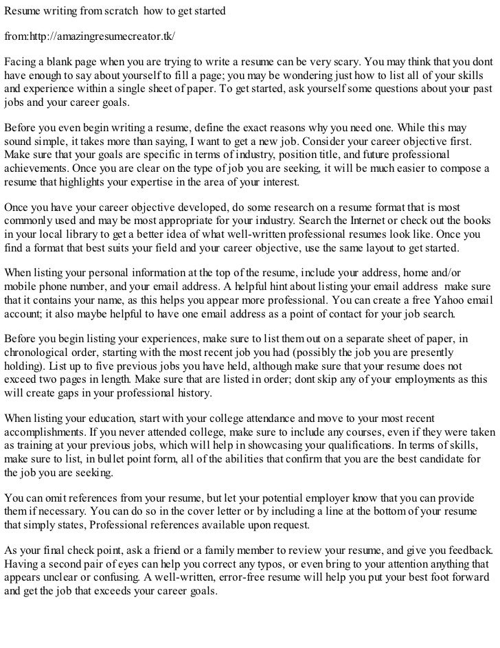 Essay written from scratch