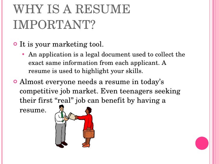 importance of a resumes