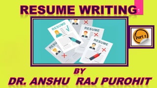 Resume writing part II | PPTX