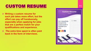 Resume writing part II | PPTX