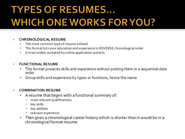 most widely accepted resume format resume writing presentation most widely accepted resume format resume writing presentation