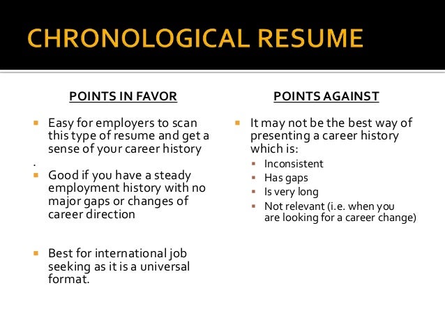most widely accepted resume format resume writing presentation most widely accepted resume format resume writing presentation