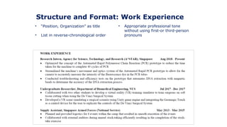 Resume Writing Presentation for students | PPTX
