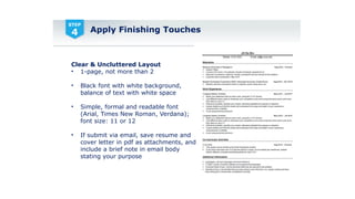 Resume Writing Presentation for students | PPTX