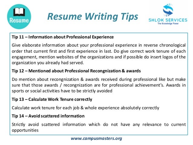 resume writing tips professional resume writing tips