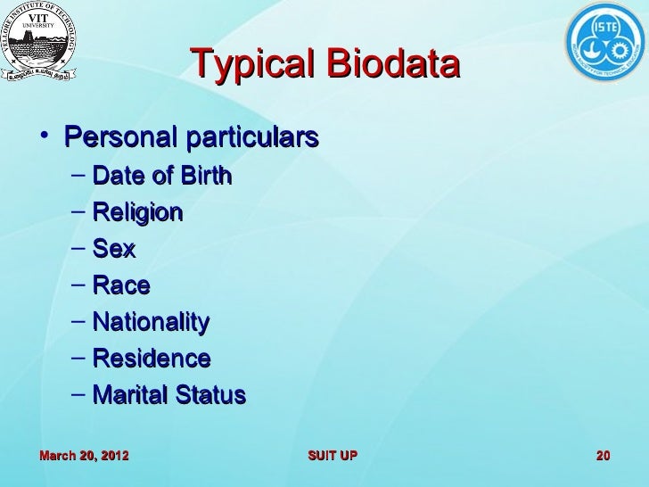 how to make a good biodata