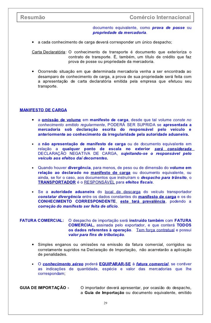 Resumo com-comercio internacional