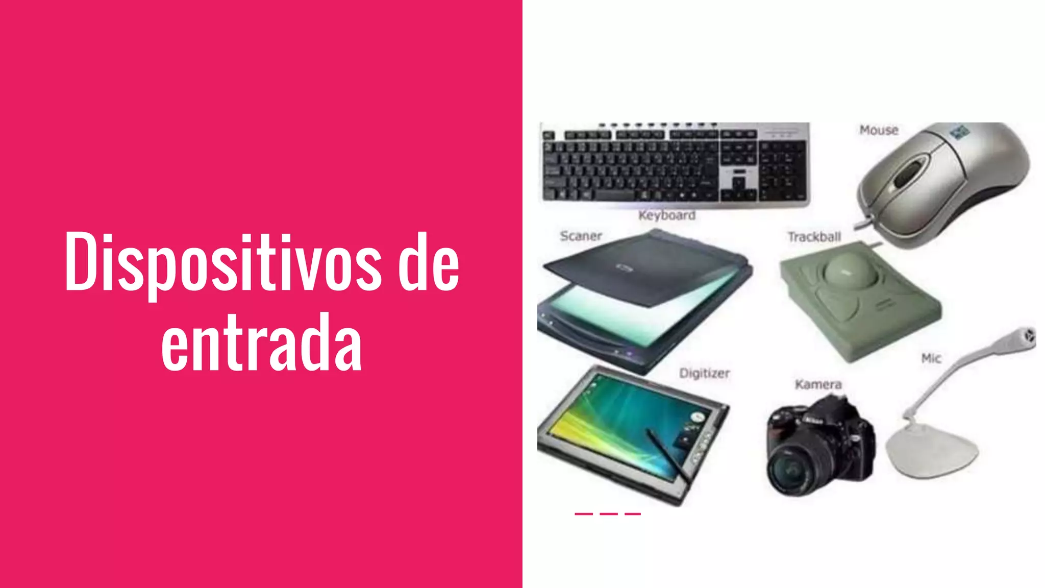 Dispositivos de
entrada
 