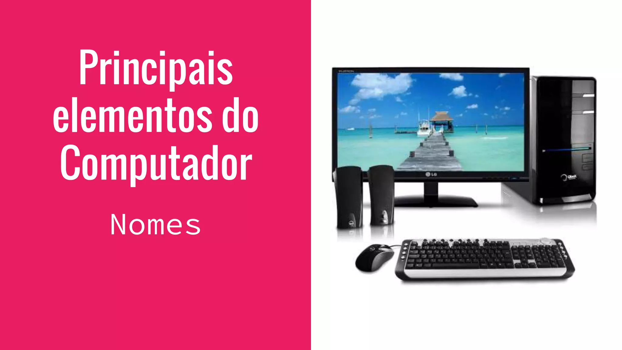 Principais
elementos do
Computador
Nomes
 