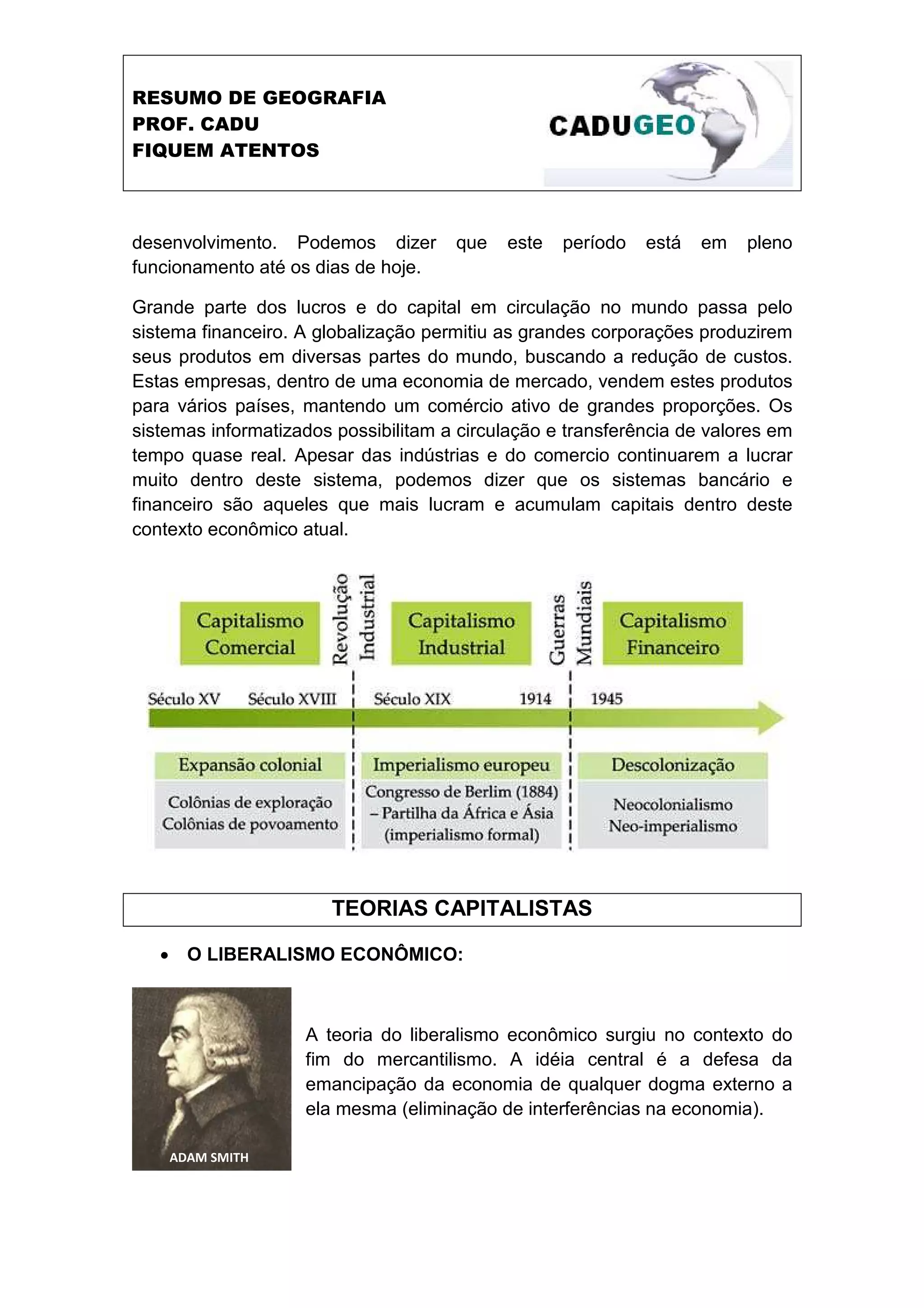 Texto de apoio: Capitalismo | PDF