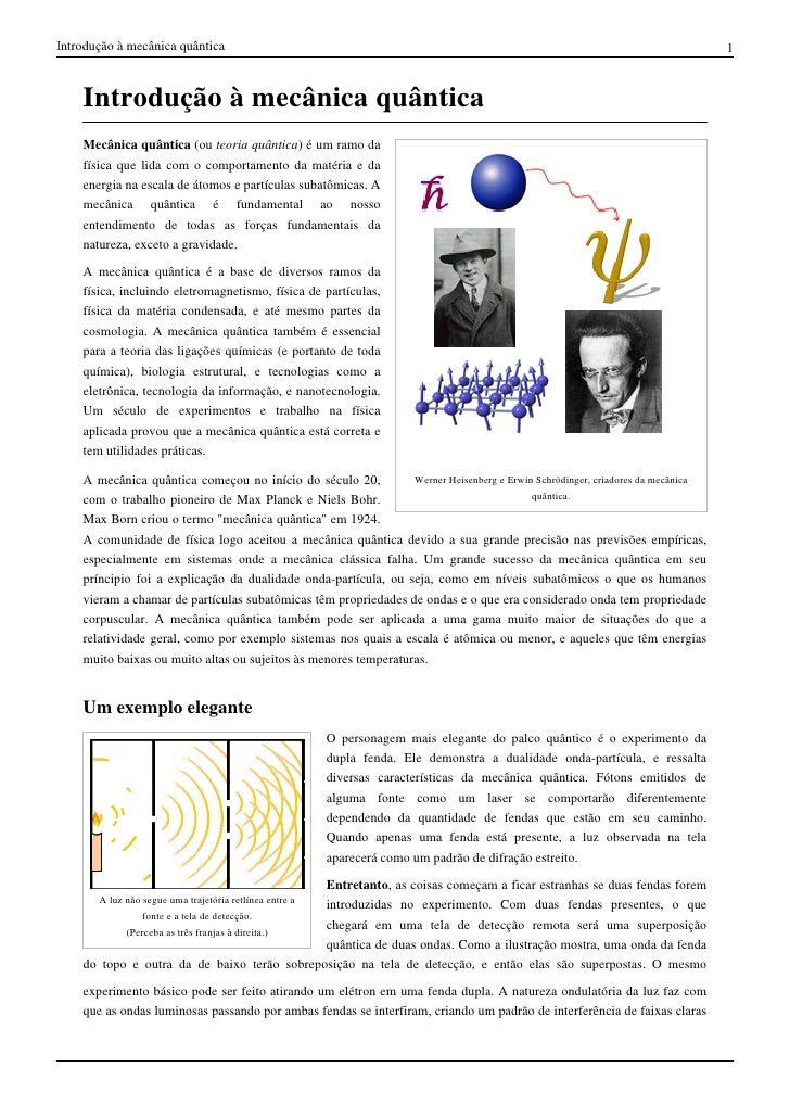 Resumo fisica quantica