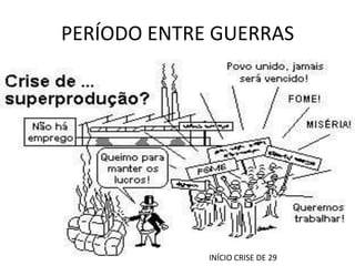 PERÍODO ENTRE GUERRAS




             INÍCIO CRISE DE 29
 