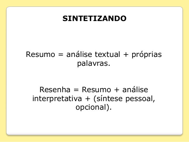 Resumo textual