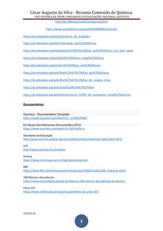 Resumo estudo quimica b | PDF